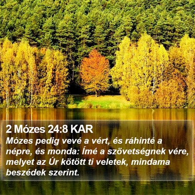 2 Mózes 24:8 KAR Bible Verse Image