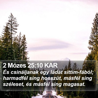 2 Mózes 25:10 KAR Bible Verse Image