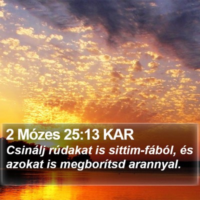 2 Mózes 25:13 KAR Bible Verse Image