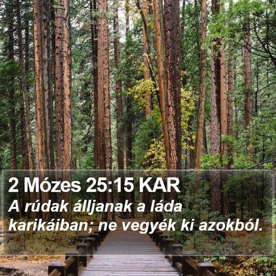 2 Mózes 25:15 KAR Bible Verse Image
