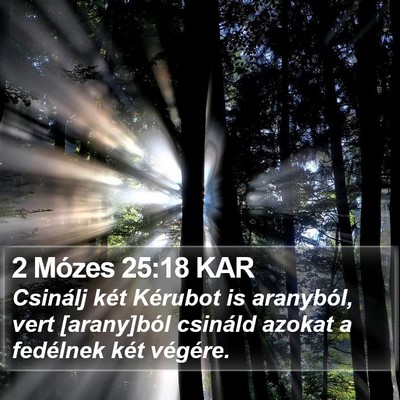 2 Mózes 25:18 KAR Bible Verse Image