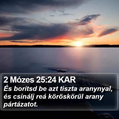2 Mózes 25:24 KAR Bible Verse Image