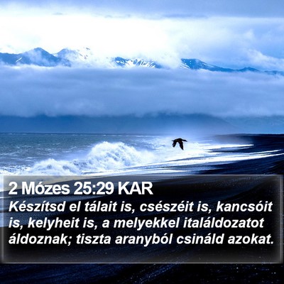 2 Mózes 25:29 KAR Bible Verse Image