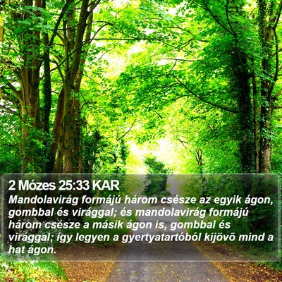 2 Mózes 25:33 KAR Bible Verse Image