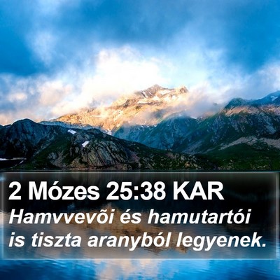 2 Mózes 25:38 KAR Bible Verse Image