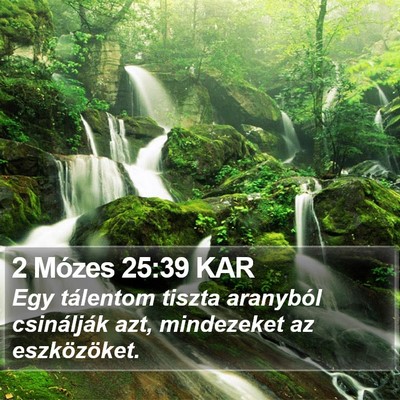 2 Mózes 25:39 KAR Bible Verse Image