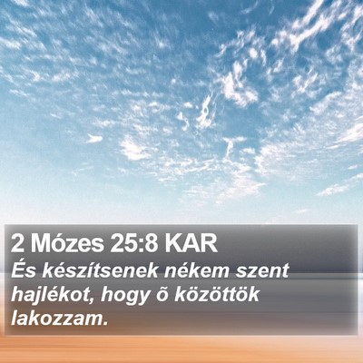 2 Mózes 25:8 KAR Bible Verse Image