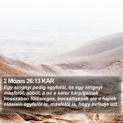 2 Mózes 26:13 KAR Bible Verse Image