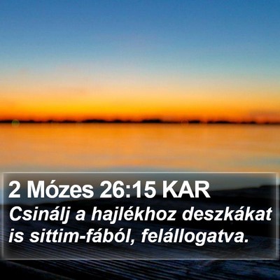 2 Mózes 26:15 KAR Bible Verse Image