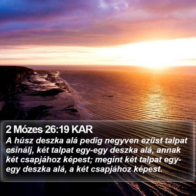 2 Mózes 26:19 KAR Bible Verse Image