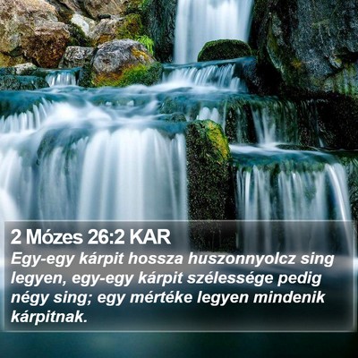 2 Mózes 26:2 KAR Bible Verse Image