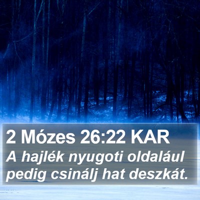 2 Mózes 26:22 KAR Bible Verse Image