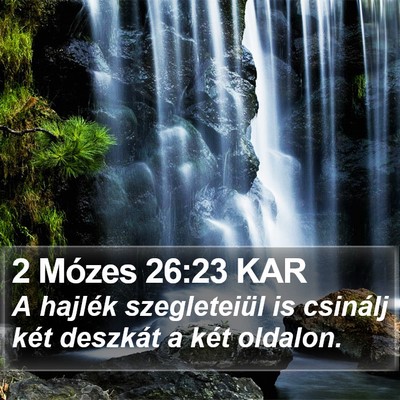 2 Mózes 26:23 KAR Bible Verse Image