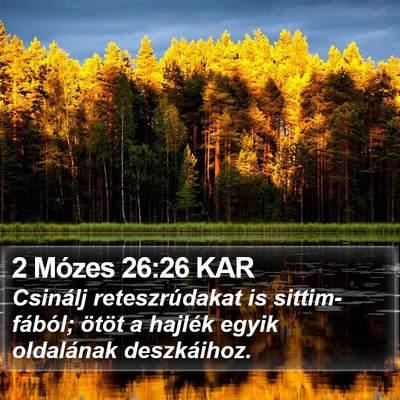 2 Mózes 26:26 KAR Bible Verse Image