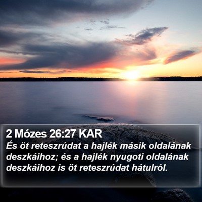 2 Mózes 26:27 KAR Bible Verse Image