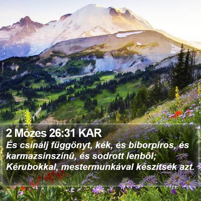 2 Mózes 26:31 KAR Bible Verse Image