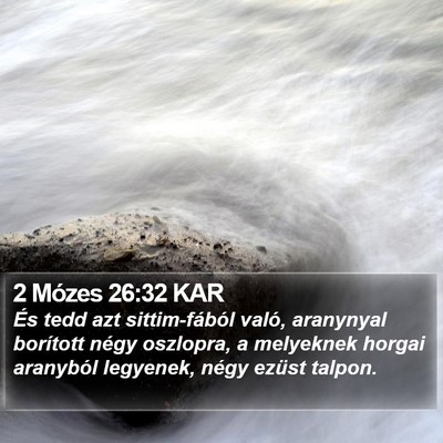 2 Mózes 26:32 KAR Bible Verse Image
