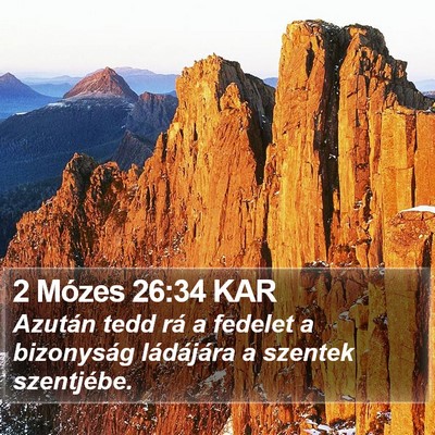 2 Mózes 26:34 KAR Bible Verse Image