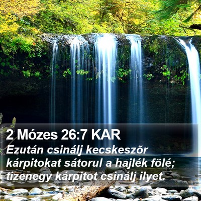 2 Mózes 26:7 KAR Bible Verse Image