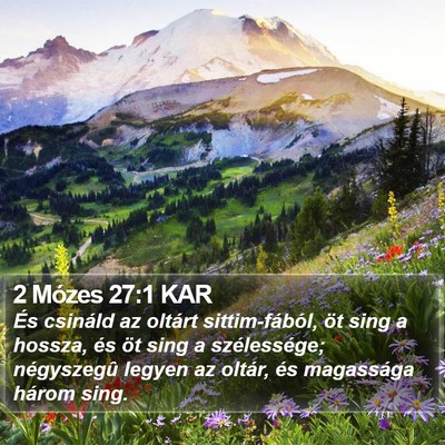 2 Mózes 27:1 KAR Bible Verse Image