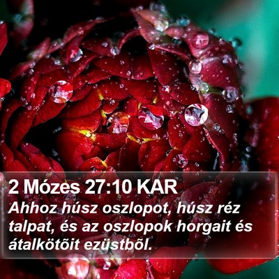 2 Mózes 27:10 KAR Bible Verse Image