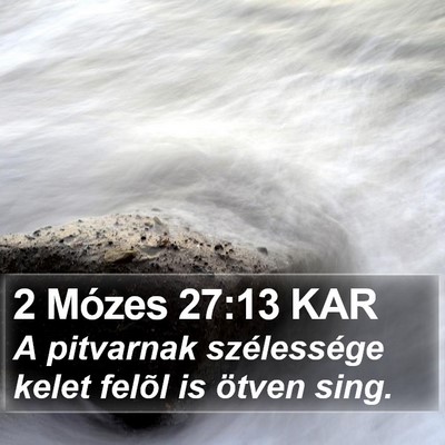 2 Mózes 27:13 KAR Bible Verse Image