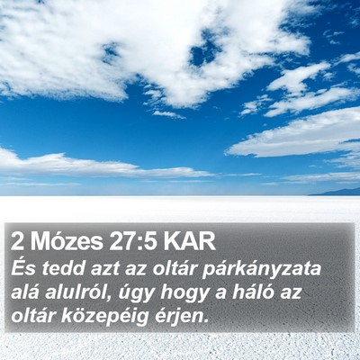 2 Mózes 27:5 KAR Bible Verse Image