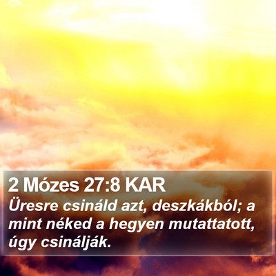 2 Mózes 27:8 KAR Bible Verse Image