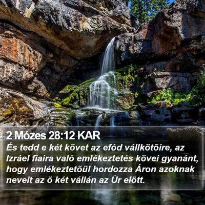2 Mózes 28:12 KAR Bible Verse Image