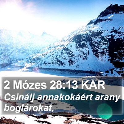 2 Mózes 28:13 KAR Bible Verse Image