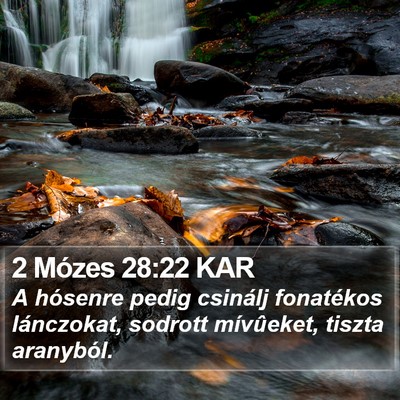 2 Mózes 28:22 KAR Bible Verse Image