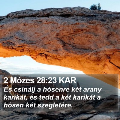 2 Mózes 28:23 KAR Bible Verse Image