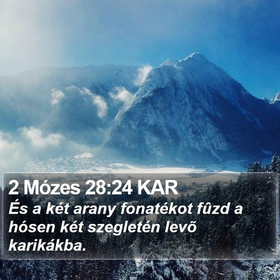 2 Mózes 28:24 KAR Bible Verse Image