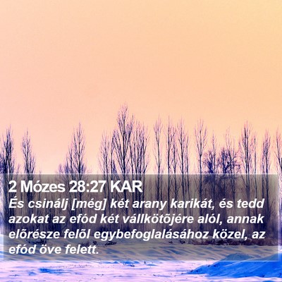 2 Mózes 28:27 KAR Bible Verse Image