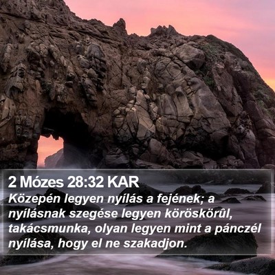 2 Mózes 28:32 KAR Bible Verse Image