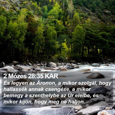 2 Mózes 28:35 KAR Bible Verse Image