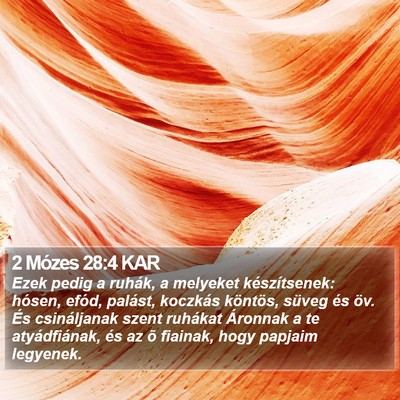 2 Mózes 28:4 KAR Bible Verse Image