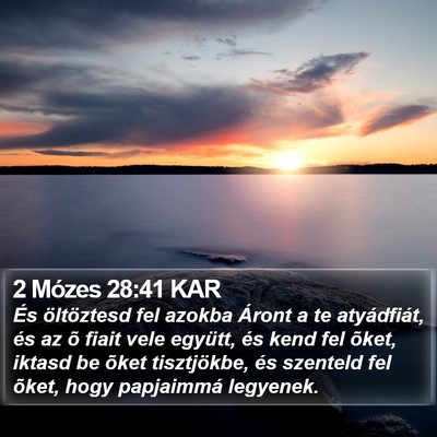 2 Mózes 28:41 KAR Bible Verse Image