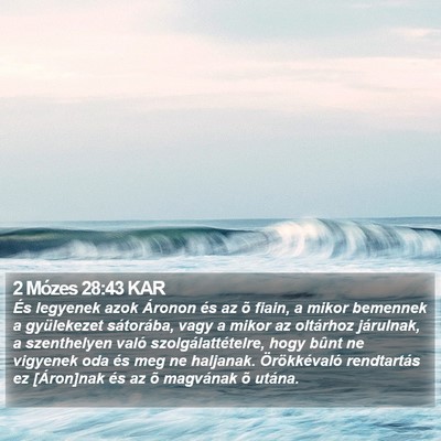 2 Mózes 28:43 KAR Bible Verse Image