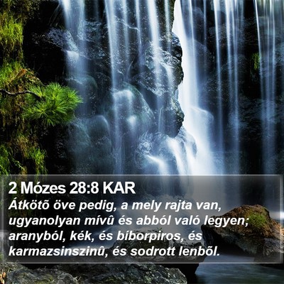 2 Mózes 28:8 KAR Bible Verse Image
