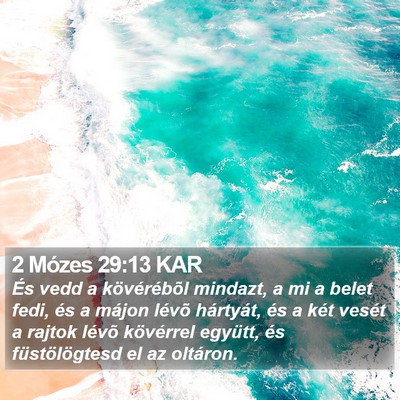 2 Mózes 29:13 KAR Bible Verse Image