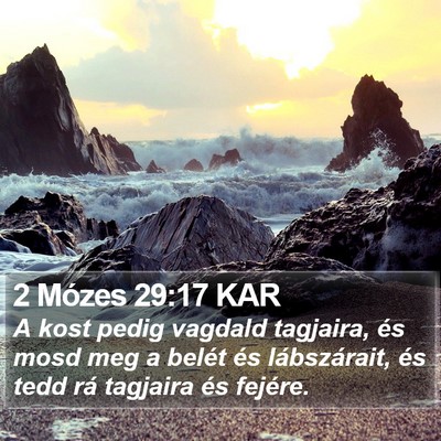 2 Mózes 29:17 KAR Bible Verse Image