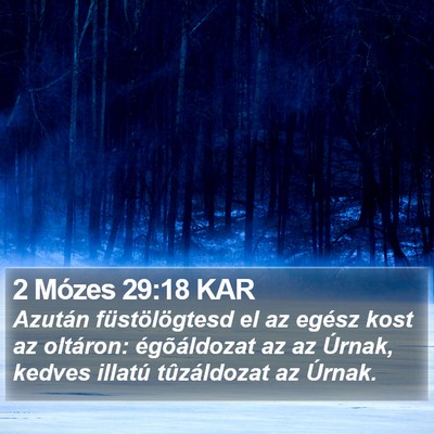 2 Mózes 29:18 KAR Bible Verse Image