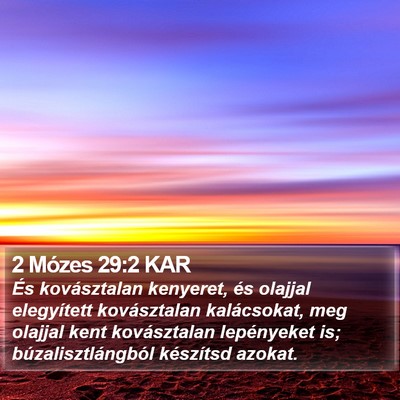 2 Mózes 29:2 KAR Bible Verse Image