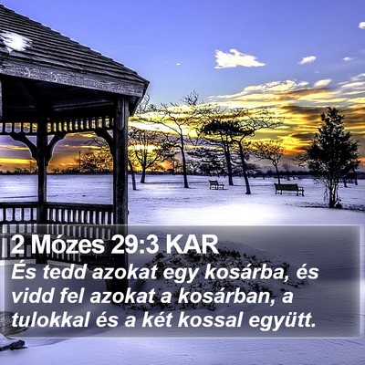 2 Mózes 29:3 KAR Bible Verse Image