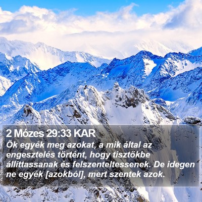 2 Mózes 29:33 KAR Bible Verse Image