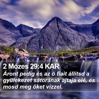 2 Mózes 29:4 KAR Bible Verse Image