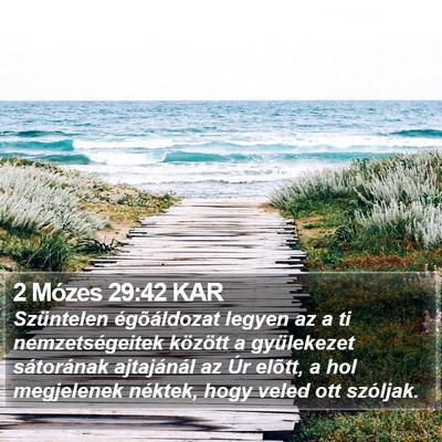 2 Mózes 29:42 KAR Bible Verse Image