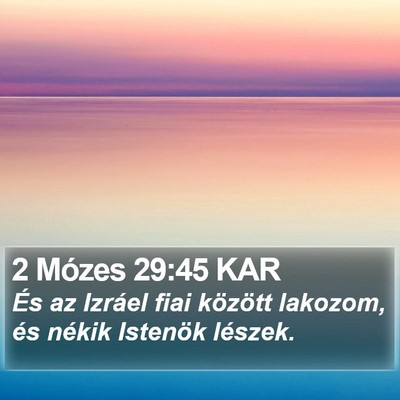 2 Mózes 29:45 KAR Bible Verse Image