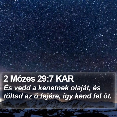 2 Mózes 29:7 KAR Bible Verse Image